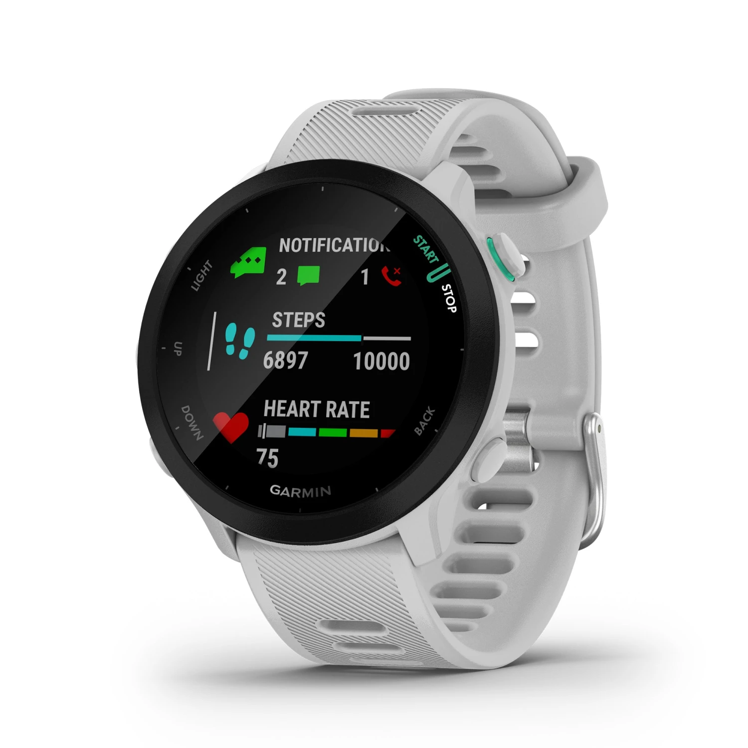 Garmin | Forerunner 55 Running Watch - Whitestone 4 Garmin | Forerunner 55 Running Watch - Whitestone - Image 3