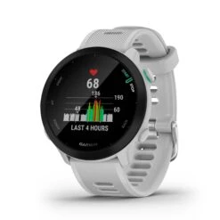 Garmin | Forerunner 55 Running Watch - Whitestone 18 Garmin | Forerunner 55 Running Watch - Whitestone -sportswear 0100256201 garmin forerunner55 stats