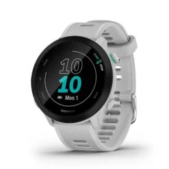 Garmin | Forerunner 55 Running Watch - Whitestone 20 Garmin | Forerunner 55 Running Watch - Whitestone -sportswear 0100256201 garmin forerunner55 time