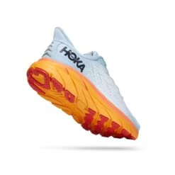 Hoka One One Hoka | Women's Clifton 8 Wide Running Shoes - Summer Song -sportswear 1119394 SSIF W Hoka Clifton8 back 3d235e89 b420 41fb bcd0 a95203a9a802