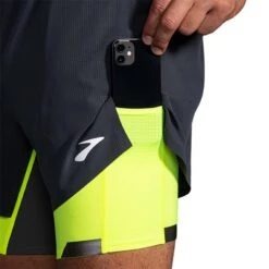 Brooks | Men's Run Visible 5" 2-in-1 Short -sportswear 211405044 M Brooks RunVisible52 in 1Short sidepocket2