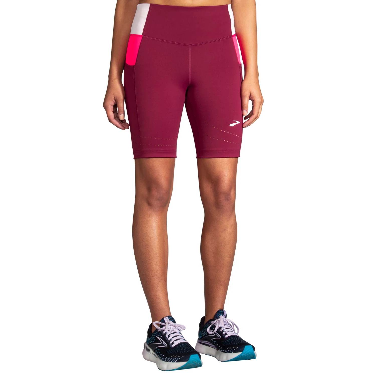 Brooks | Women's Method 8" Short Tight - Razzmatazz 3 Brooks | Women's Method 8" Short Tight - Razzmatazz