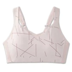 Brooks | Women's Drive Convertible Run Bra - Pink -sportswear 350081658 F brooks driveconvertiblerunbra front