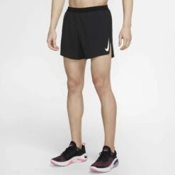 Nike | Men's Aeroswift 4 Inch Short -sportswear CJ7840010 M nike aero4inshort moelangle2