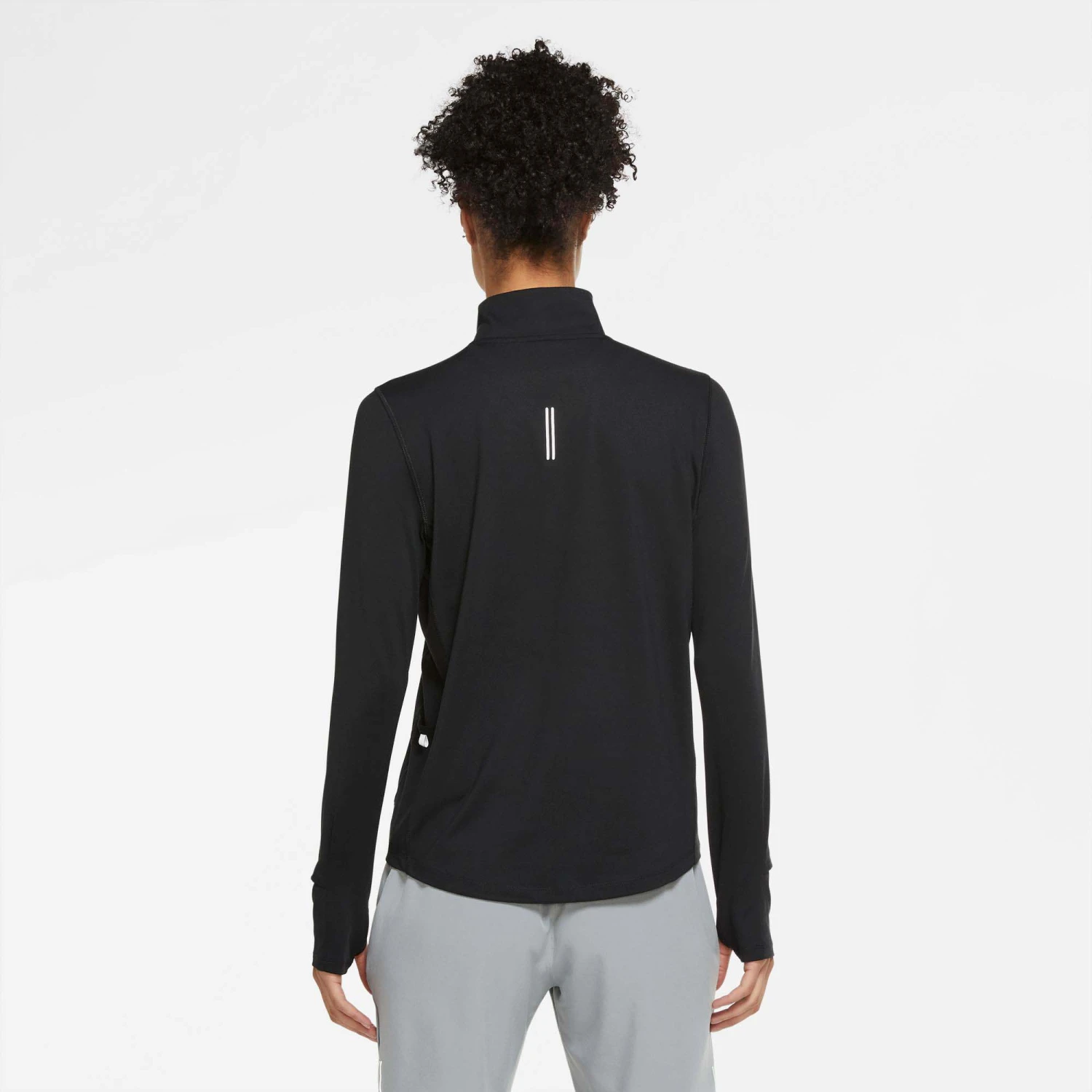 Nike | Women's Dri-Fit Element Top HZ - Black 4 Nike | Women's Dri-Fit Element Top HZ - Black - Image 2