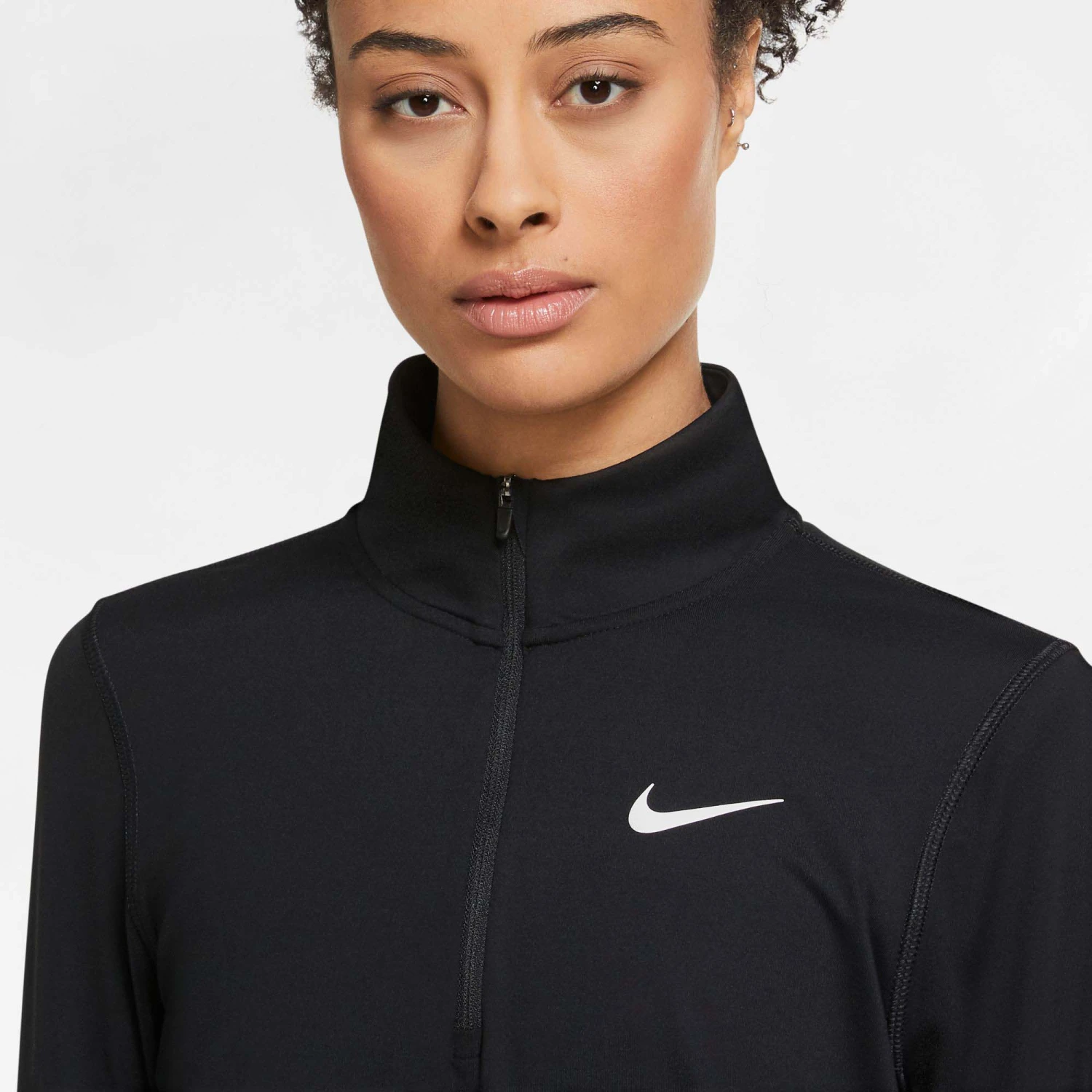 Nike | Women's Dri-Fit Element Top HZ - Black 5 Nike | Women's Dri-Fit Element Top HZ - Black - Image 3