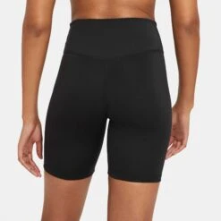 Nike | Women's One Dri-Fit MR 7 Inch Short -sportswear DD0243 010 F nike One Dri Fit MR 7Inch Short back