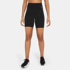 Nike | Women's One Dri-Fit MR 7 Inch Short -sportswear DD0243 010 F nike One Dri Fit MR 7Inch Short front