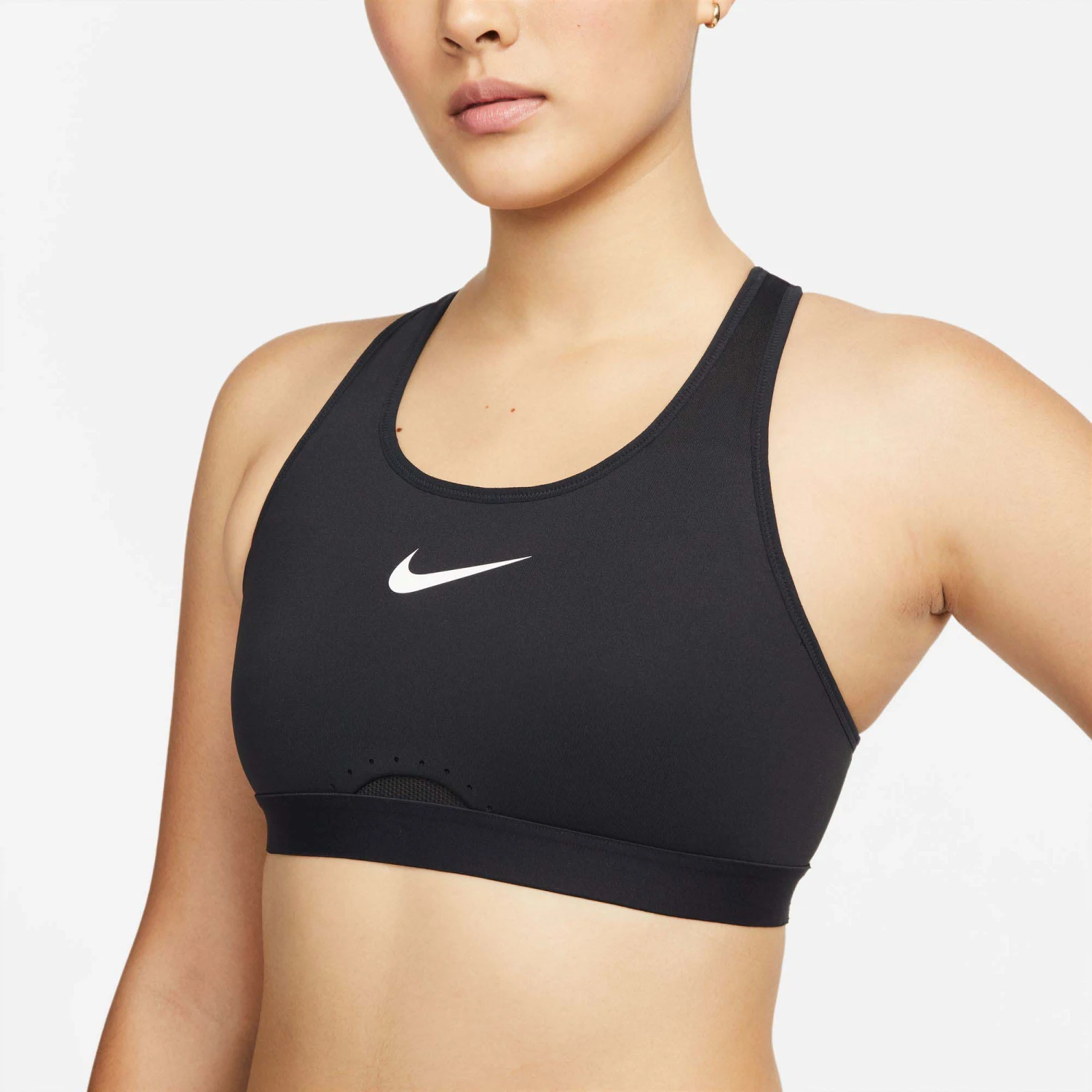 Nike | Women's Dri-FIT Swoosh High-Support Non-Padded Adjustable Sports Bra 3 Nike | Women's Dri-FIT Swoosh High-Support Non-Padded Adjustable Sports Bra