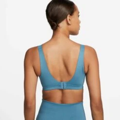 Nike | Women's Alpha High-Support Padded Adjustable Sports Bra - Noise Aqua -sportswear DD0430 440 W Nike DFAlphaBra back