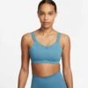 Nike | Women's Alpha High-Support Padded Adjustable Sports Bra - Noise Aqua 2 Nike | Women's Alpha High-Support Padded Adjustable Sports Bra - Noise Aqua -sportswear DD0430 440 W Nike DFAlphaBra front