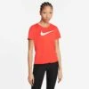Nike | Women's Dri-Fit Swoosh Run Top SS -sportswear DD4898 673 F nike Dri Fit Swoosh Run Top SS front