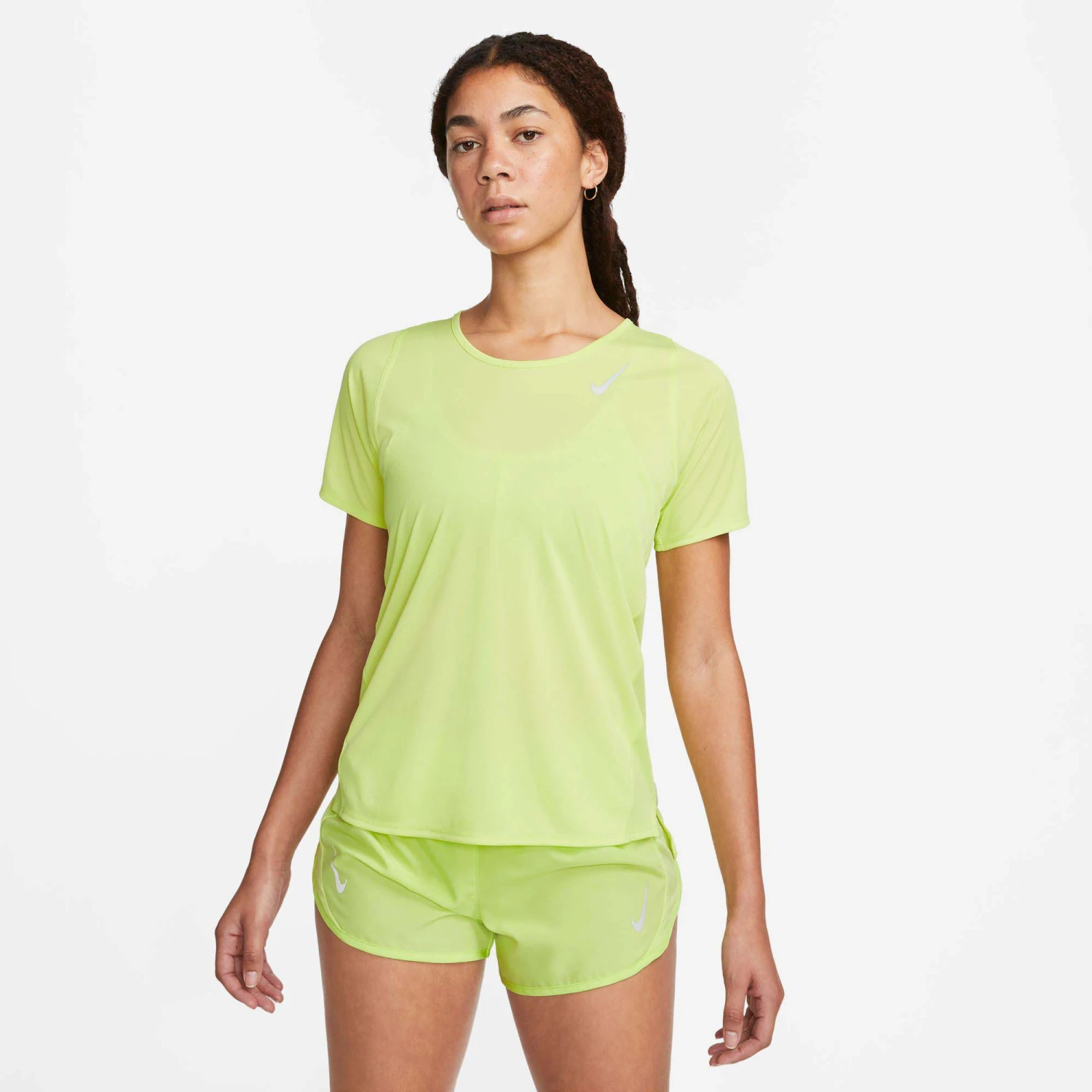 Nike | Women's Dri-FIT Race Short-Sleeve Running Top - LT Lemon Twist 3 Nike | Women's Dri-FIT Race Short-Sleeve Running Top - LT Lemon Twist