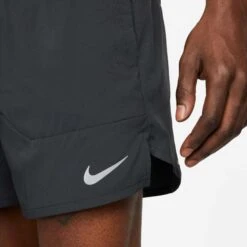 Nike | Men's Dri-FIT Stride 5" Brief-Lined Running Shorts - Black -sportswear DM4755 010 M Nike DFStrideShort5InBF bottomclose2