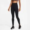 Nike | Women's One Dri-FIT High-Rise Leggings - Black 1 Nike | Women's One Dri-FIT High-Rise Leggings - Black -sportswear DM7278 010 W Nike OneDFHRTight frontfull