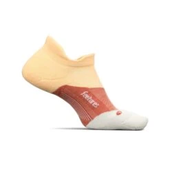 Feetures | Unisex Elite Light Cushion No Show Tab - Electric Peach