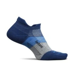 Feetures | Unisex Elite Max Cushion No Show Tab - Buckle Up Blue -sportswear EC502581 Feetures EliteMaxCushionNoShowTab side
