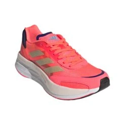 Adidas | Women's Adizero Boston 10 Running Shoes - Turbo -sportswear GY0905 W Adidas AdizeroBoston10RunningShoes sidefrontview
