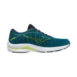 Mizuno | Men's Wave Rider 25 Running Shoes - Harbour Blue -sportswear J1GC210382 M Mizuno Waveride25 Side