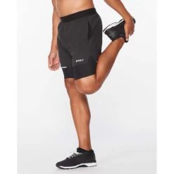 2XU | Men's Aero 2-in-1 5 Inch Shorts 9 2XU | Men's Aero 2-in-1 5 Inch Shorts -sportswear MR6535bBLKSRF M 2xu aero2in15inshort side