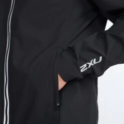 2XU | Men's Aero Jacket - Black -sportswear MR6858aBLKSRF M 2XU AeroJacket pocket