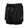 Ronhill | Women's Tech Distance Twin Short - All Black -sportswear RH 006594R009 W Ronhill TechDistanceTwinShort front