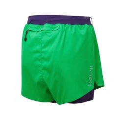Ronhill | Women's Tech Distance Twin Short - Bright Green -sportswear RH 006594RH 00975 W Ronhill TechDistanceTwinShort back