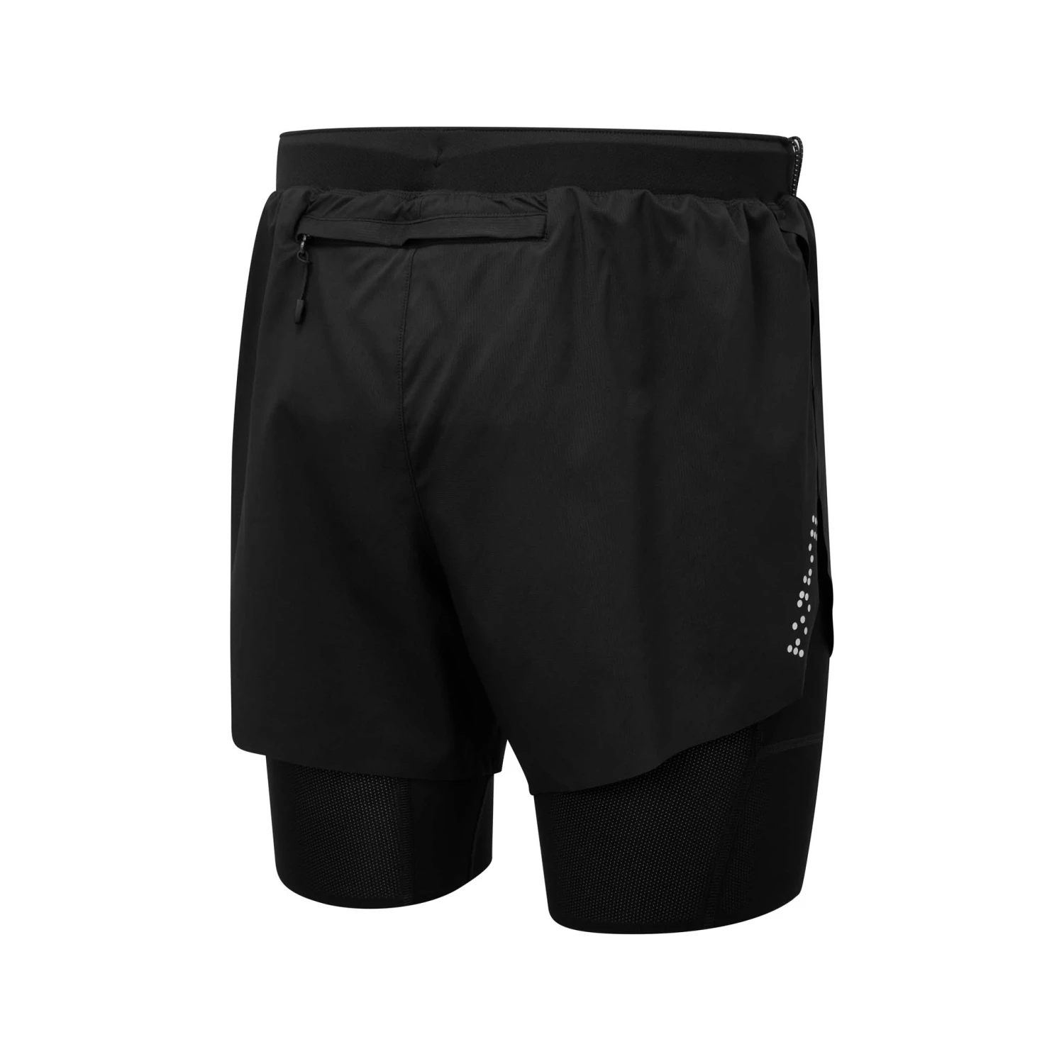 Ronhill | Men's Tech Distance Twin Short - All Black 4 Ronhill | Men's Tech Distance Twin Short - All Black - Image 2