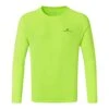 Ronhill | Men's Core L/S Tee - Fluo Yellow -sportswear RH005790R042 M ronhill corelstee front