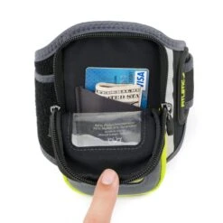Fitletic | Unisex Forte Running Arm Band - Grey 12 Fitletic | Unisex Forte Running Arm Band - Grey -sportswear forte grey green interior pocket 2